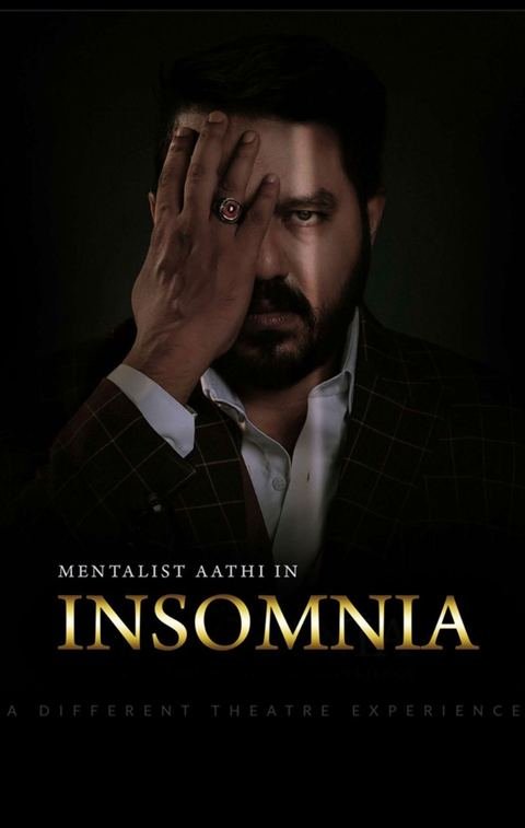 Official INSOMNIA poster featuring Mentalist Aathi